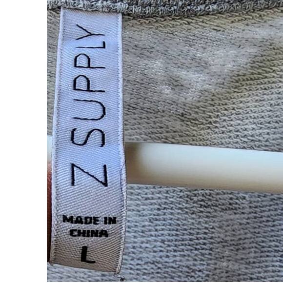 Z Supply The Symphony Hi-Low Hem Gray Dress Large - Picture 4 of 7